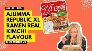 AJUMMA REPUBLIC XL RAMEN KIMCHI FLAVOUR - Instant Noodle/Ramen Review!