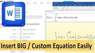 How to Insert Complex Math Equation in Microsoft Word