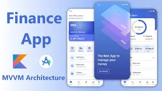 Finance app Android Studio Project Kotlin - MVVM Architecture