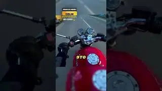 В байкера прилетел дорожный знак 🚗🏍️