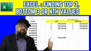 How to find the Top 3 and Bottom 3 Values in Excel Data