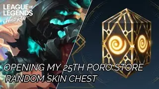 OPENING MY 25TH PORO STORE RANDOM SKIN CHEST