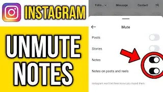 How To Unmute Instagram Notes