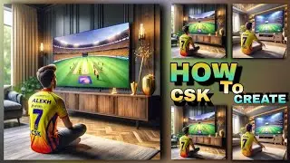 Viral IPL Team Jersey Ai Photo Create in Just 1 Click | Boy Watching IPL Match on Tv Photo Editing