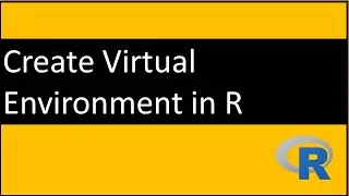 how to create virtual environment in R