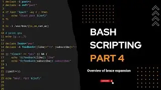 BASH scripting tutorial: Overview of brace expansion | Part 4