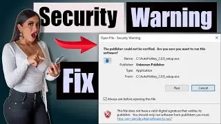 Open File - Security Warning - Fix