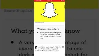 Can you enable DARK MODE in SNAPCHAT?