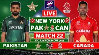 Pakistan vs Canada T20 World Cup Match | Live Score & Commentary | PAK vs CAN Live | ICC T20 WC 2024