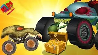 Haunted House Monster Truck in treasure heist Halloween special video by Kids Channel