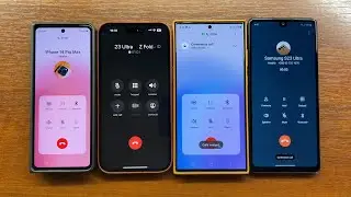 Samsung Z Fold 4 + iPhone 14 ProMax + Samsung S23 Ultra + LG Stylo 6 Conference Incoming Call Chain