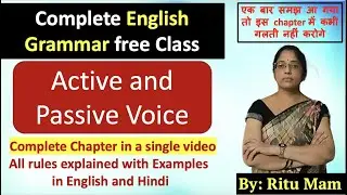 Complete Active and Passive Voice| English Grammar free classes