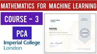 Coursera Mathematics For Machine Learning Course 3 Answers | PCA Programming Assignments Answer(ICL)