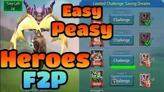 Limited Challenge Saving Dreams Stage 3 Dark Dreams Lords Mobile. Dream Witch Eloise F2P Heroes.