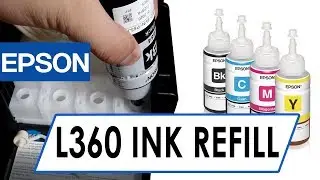 Epson L360 Printer Ink Charging / Refill  - Installation