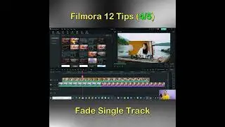 Filmora 12 Tips: Fade Single Track Effect #shorts