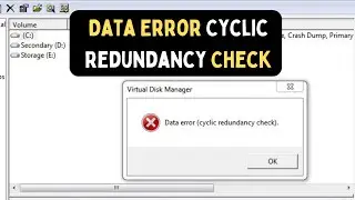 How to Fix Data Error Cyclic Redundancy Check