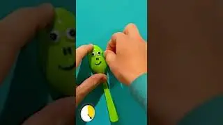 Spoon Alien - Mister Maker's DIY AWESOME CRAFTING HACK IN 1 MINUTE 🎨 #Shorts