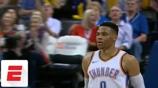 Russell Westbrook grabs rebound, clinches second straight triple-double-average season | ESPN