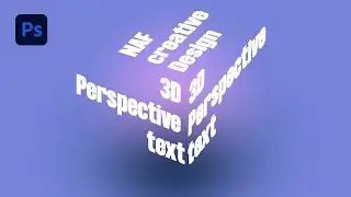 Isometric 3D Typography Perspective in photoshop cc