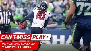 DeAndre Hopkins Takes the Screen 72 Yards to the HOUSE! | Cant-Miss Play | NFL Wk 8 Highlights