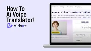 How to Use Ai Voice Translator in Vidnoz Ai [easy]