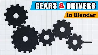 Mechanical Gears & Drivers In Blender | Easy Mechanics With Perfect Animation