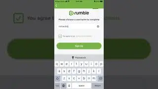 How to CREATE an ACCOUNT in RUMBLE app?