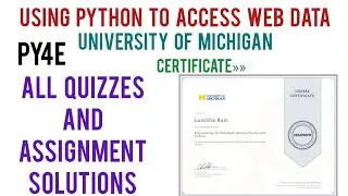 Coursera: Using Python to Access Web Data Assignment Solutions and Quiz Answers | PY4E Coursera