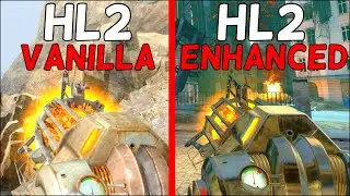 Half-Life 2 - Vanilla vs. Enhanced - Weapons Comparison