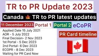 TR to PR Pathway 2021 results || Canada PR program timelines | PR card | eCoPR | Portal 1 & 2