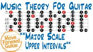 Music Theory for Guitar - Major Scale - Upper Intervals