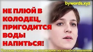 НЕ ПЛЮЙ В КОЛОДЕЦ, ПРИГОДИТСЯ ВОДЫ НАПИТЬСЯ: смысл и значение