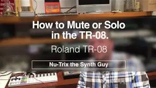 How to Mute and Solo on the TR-08