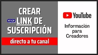 ✅ Como crear ENLACE DE SUSCRIPCIÓN directo a tu canal de YouTube para ganar más suscriptores rápido