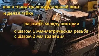 винт трапециидальный с гайкой