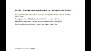 Esame di Certificazione YouTube Music | Risposte agli esami #examroll