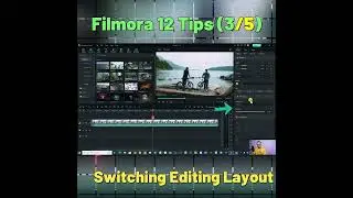 Switching Layout Modes in Filmora 12 #shorts