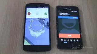 Incoming call & Outgoing call at the Same Time Samsung Galaxy S2 CyanogenMod+Nexus 5 Ubuntu