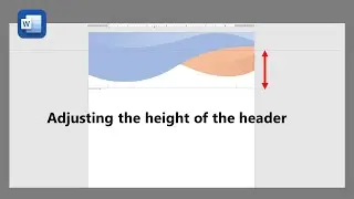 MS Word how to Adjusting the height of the header