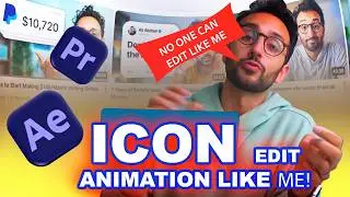 how to create high-quality icon animation like Ali Abdaal #video #edit