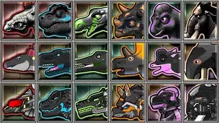 Dino Express + Dinosaur Park + Dino Robot Corps - All Black - Stego/TRex/Spinos/Tricera/Brachio/Mamm