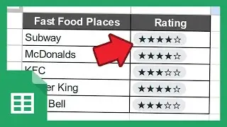 Google Sheets Tutorial: Interactive Star Rating