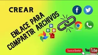 COMO CREAR ENLACE PARA COMPARTIR ARCHIVOS(  word excel pdf, imagenes videos) 2021