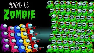 Among Us COLLECTION vs 999 Among Us Zombies | Among Us Animation