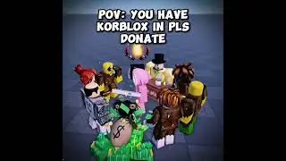 POV: you have korblox in pls donate.. 😂