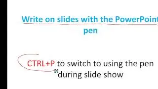 Write on slides with the PowerPoint pen tutorial HD