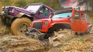 Что может Гелик против Jeep Wrangler 850 л с  Уаз на V8 и Нивы на бездорожье