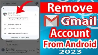 How To Remove Your Gmail Account From Android Phone | Gmail Account Remove Kaise Kare Apka Phone Se