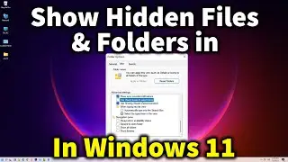 How to Show Hidden Files & Folders in Latest Windows 11